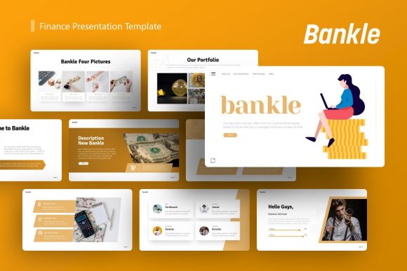 Bankle: A Finance Presentation Template for Modern Business