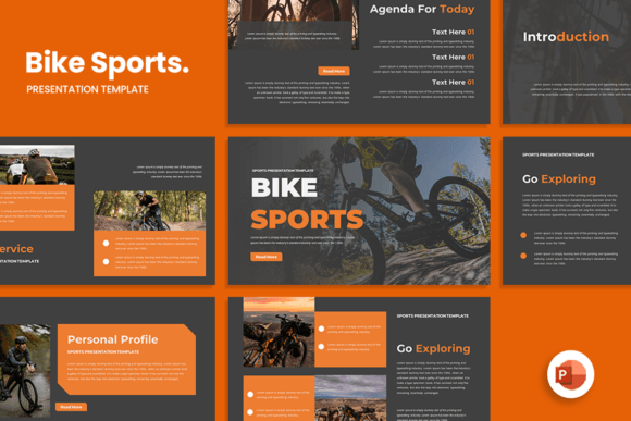 Bike Sports - PowerPoint Template: A Dynamic Presentation Framework