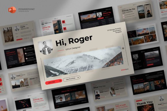 CV Resume Portfolio - Powerpoint Template for Modern Professionals