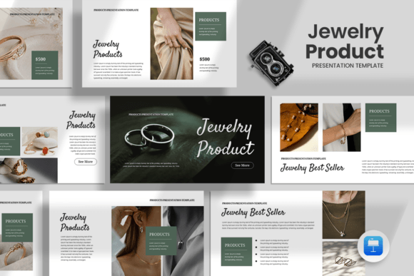 Elevate Your Jewelry Brand with a Sleek Keynote Template