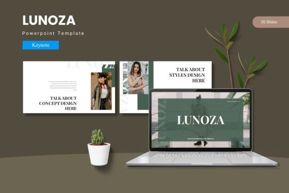 Lunoza Keynote Template: Crafting Visual Narratives That Stick