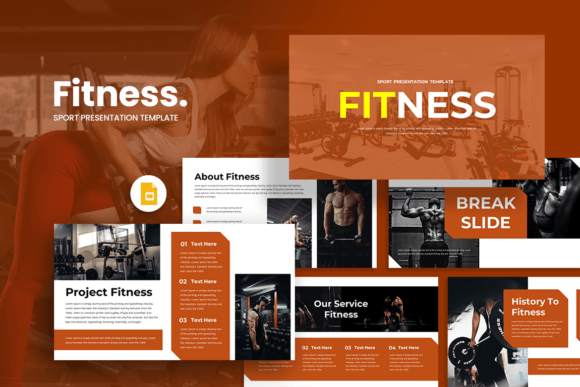Modern Presentation: The Fitness Google Slides Template